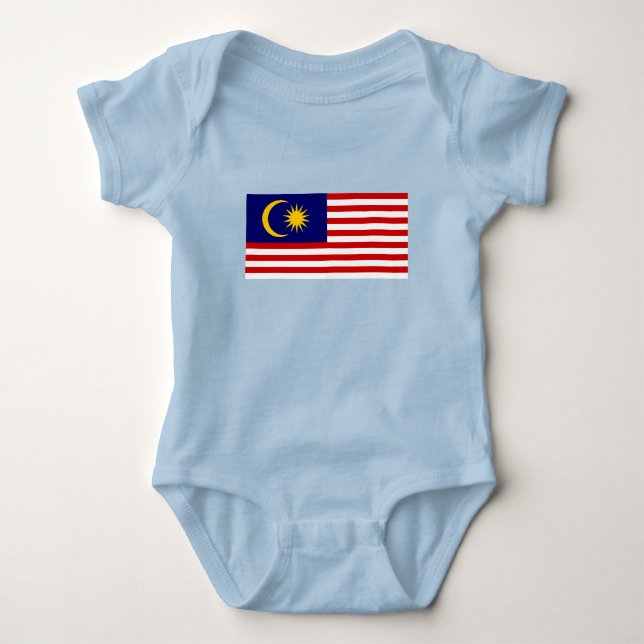 Flagge Malaysias Baby Strampler (Vorderseite)