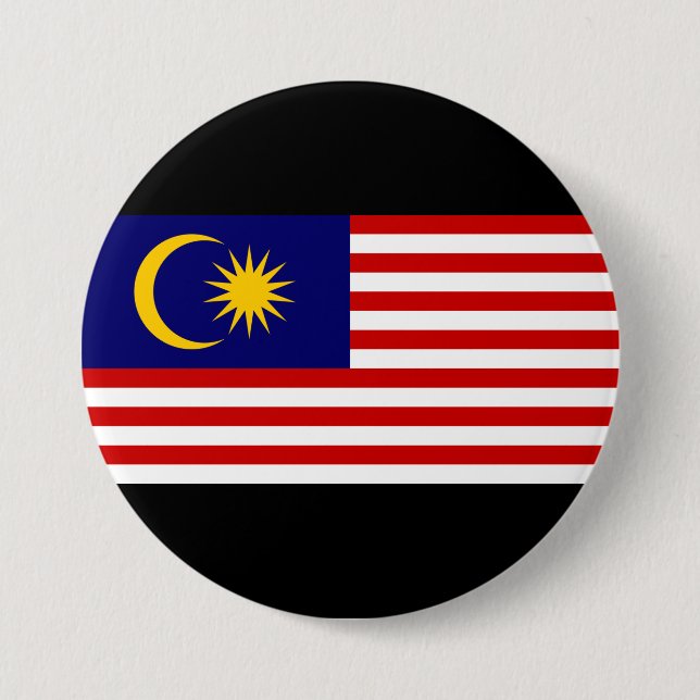 Flagge Malaysias Button (Vorderseite)