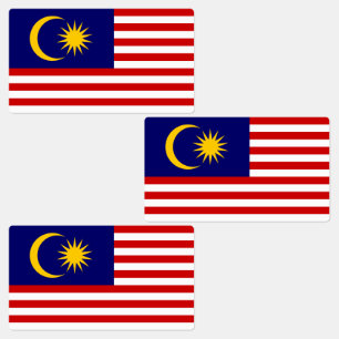 Flagge Malaysias Etiketten