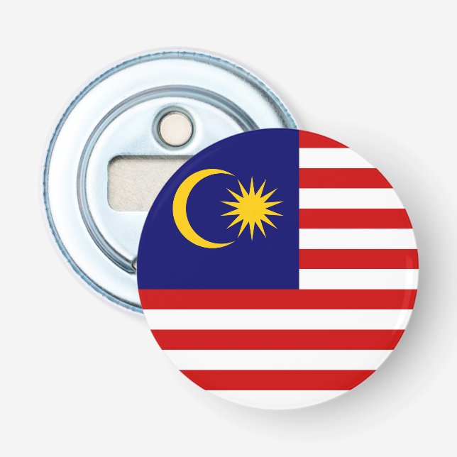 Flagge Malaysias Flaschenöffner (Vorderseite)