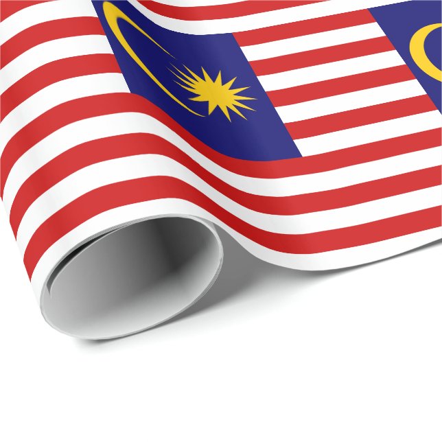 Flagge Malaysias Geschenkpapier (Rolleneckpunkt)