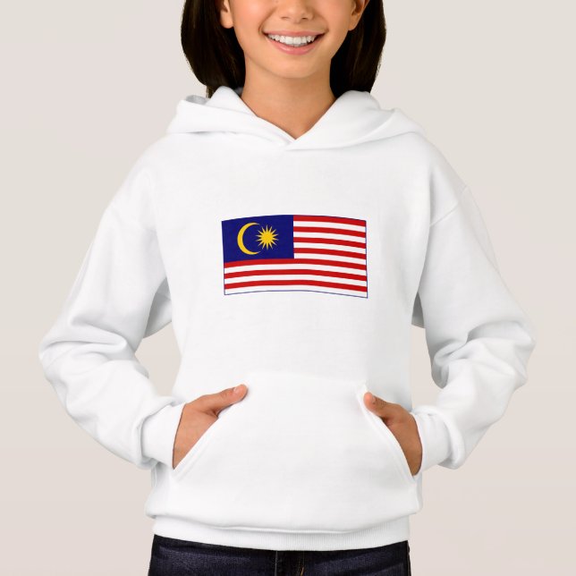 Flagge Malaysias Hoodie (Vorderseite)