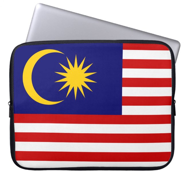 Flagge Malaysias Laptopschutzhülle (Vorderseite)