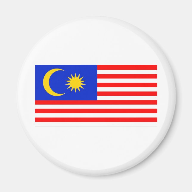 Flagge Malaysias Magnet (Vorne)