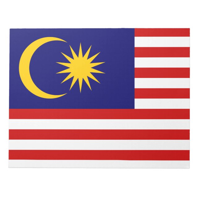 Flagge Malaysias Notizblock (Vorderseite)
