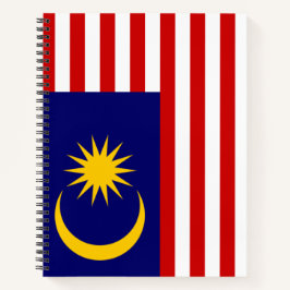 Flagge Malaysias Notizbuch