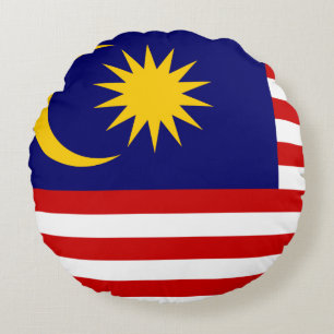Flagge Malaysias Rundes Kissen