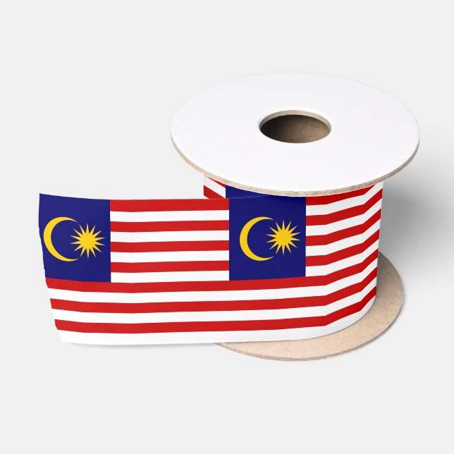 Flagge Malaysias Satinband (Spule)