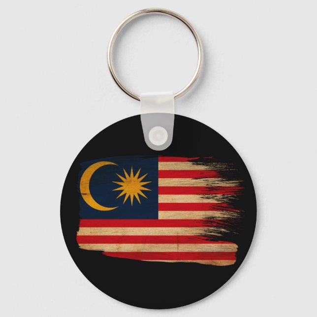 Flagge Malaysias Schlüsselanhänger (Vorderseite)