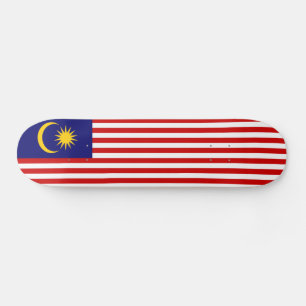 Flagge Malaysias Skateboard