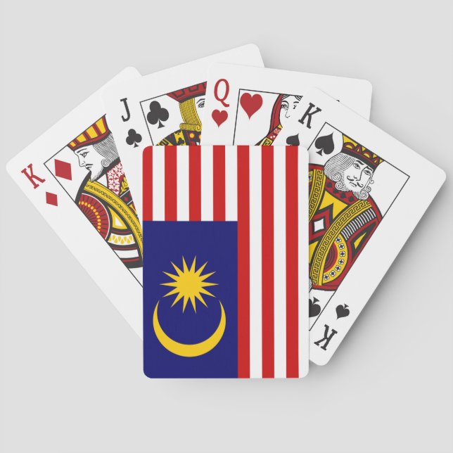 Flagge Malaysias Spielkarten (Rückseite)