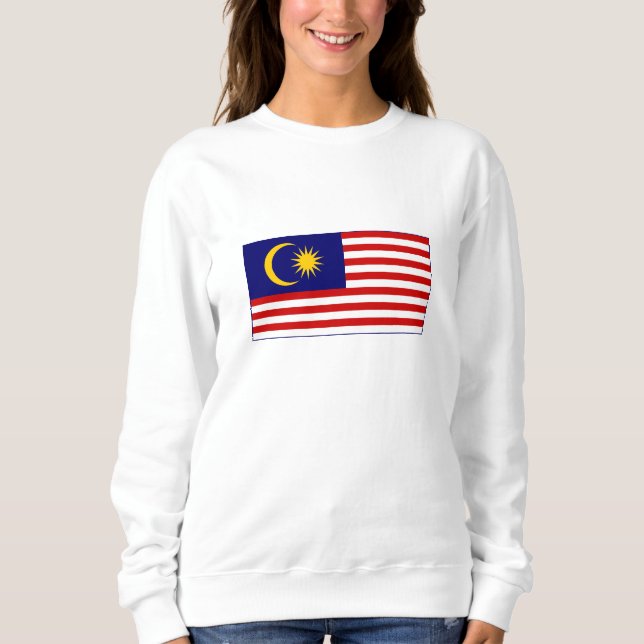 Flagge Malaysias Sweatshirt (Vorderseite)