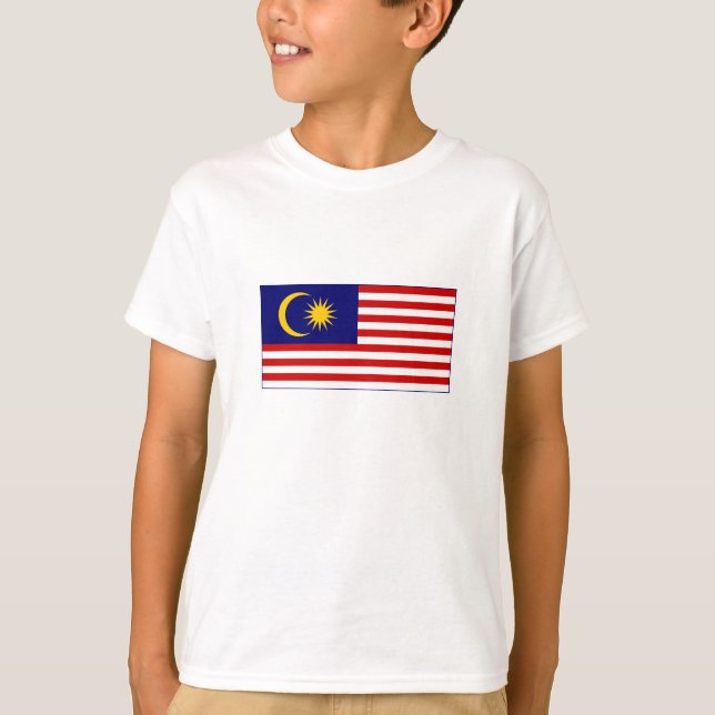 Flagge Malaysias T-Shirt (Vorderseite)