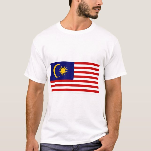 Flagge Malaysias T-Shirt (Vorderseite)