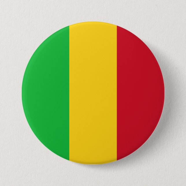 Flagge Malis Button (Vorderseite)