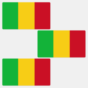 Flagge Malis Etiketten