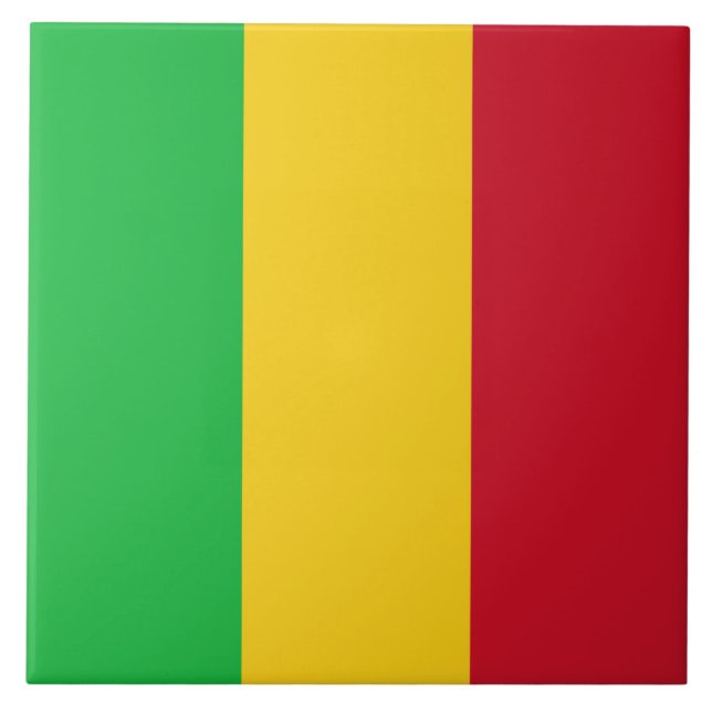 Flagge Malis Fliese (Vorderseite)