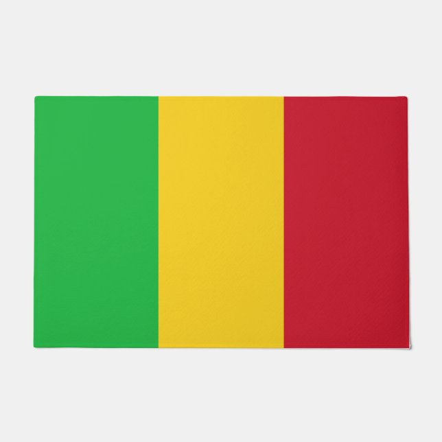 Flagge Malis Fußmatte (Vorderseite)