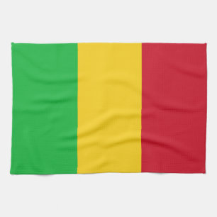 Flagge Malis Geschirrtuch