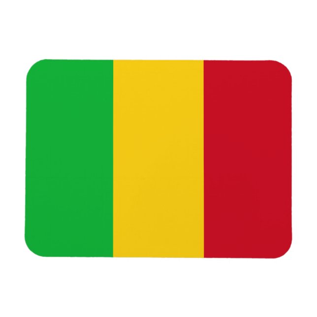 Flagge Malis Magnet (Horizontal)