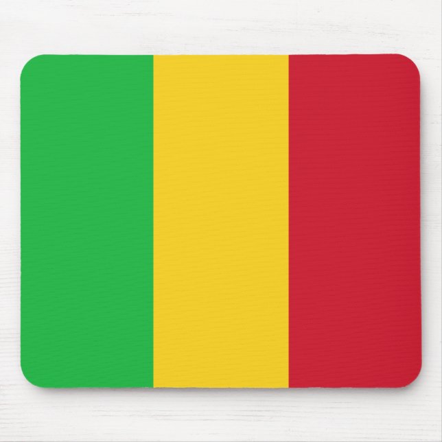 Flagge Malis Mousepad (Vorne)
