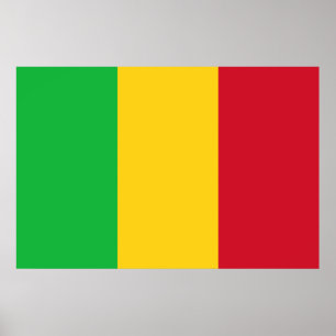 Flagge Malis Poster