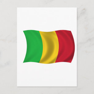 Flagge Malis Postkarte