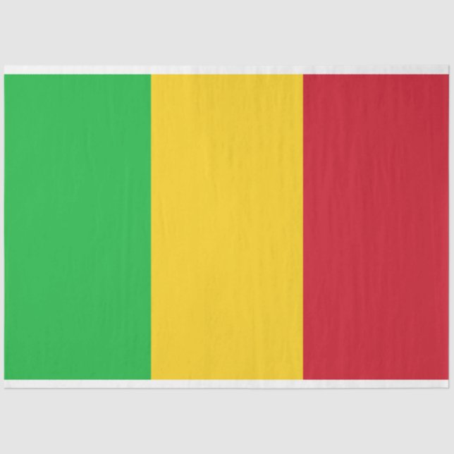 Flagge Malis Seidenpapier (Vorderseite)