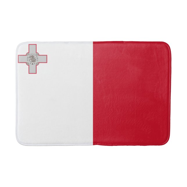 Flagge Maltas Badematte (Vorderseite)