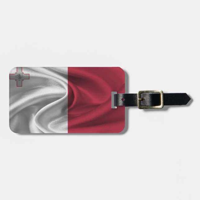 Flagge Maltas Gepäckanhänger (Vorderseite horizontal)