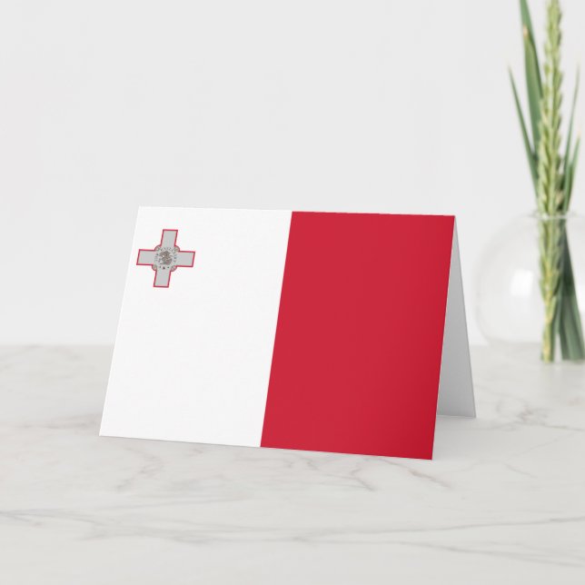 Flagge Maltas Karte (Vorderseite)