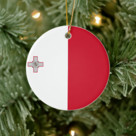 Flagge Maltas Keramik Ornament