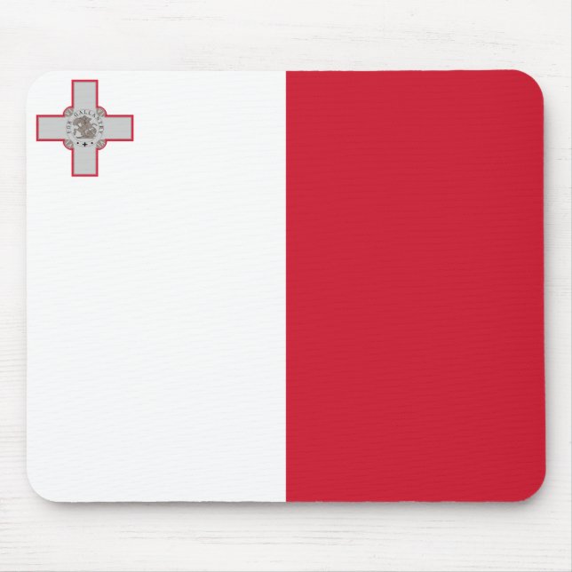 Flagge Maltas Mousepad (Vorne)