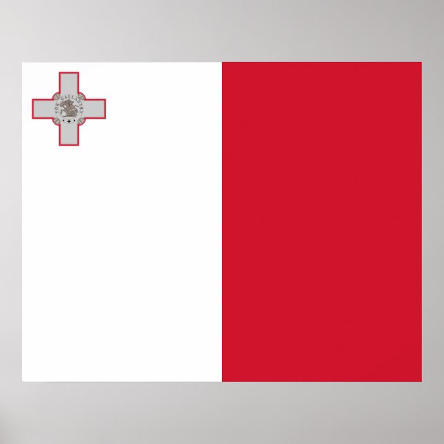 Flagge Maltas Poster (Vorne)