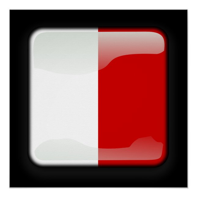 Flagge Maltas Poster (Vorderseite)