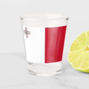 Flagge Maltas Schnapsglas
