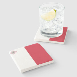 Flagge Maltas Steinuntersetzer