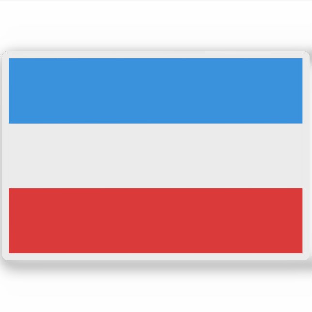 Flagge Mannheim, Deutschland Aufkleber (Vorderseite)