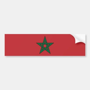 Flagge Marokkos Autoaufkleber