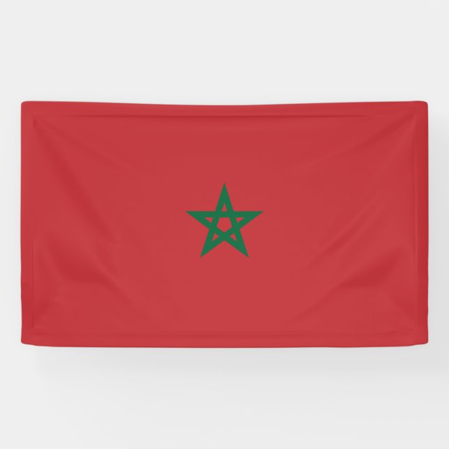 Flagge Marokkos Banner (Horizontal)