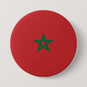 Flagge Marokkos Button
