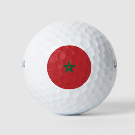 Flagge Marokkos Golfball