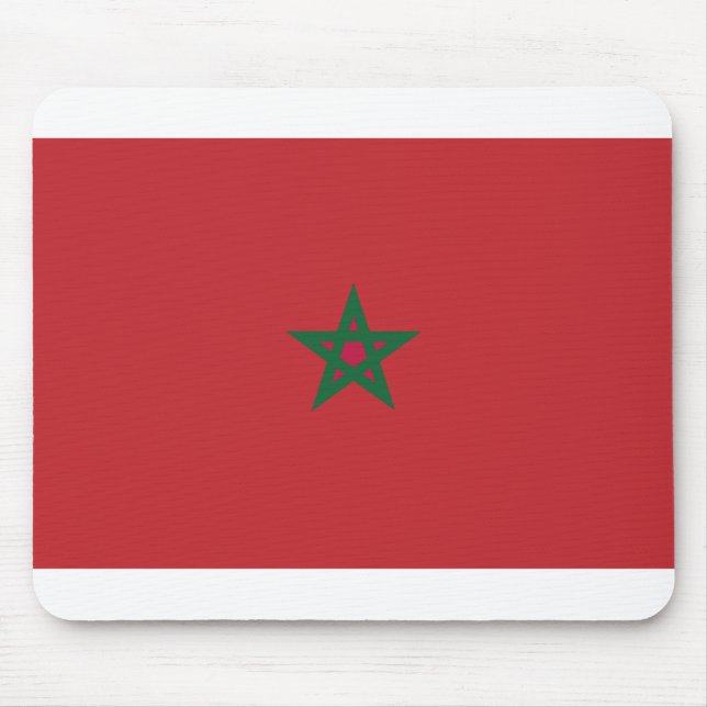 Flagge Marokkos Mousepad (Vorne)