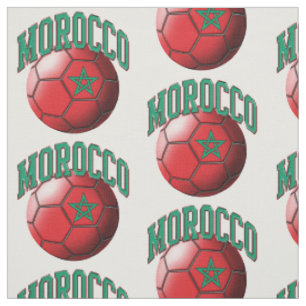 Flagge Marokkos Muster des marokkanischen Fußball Stoff