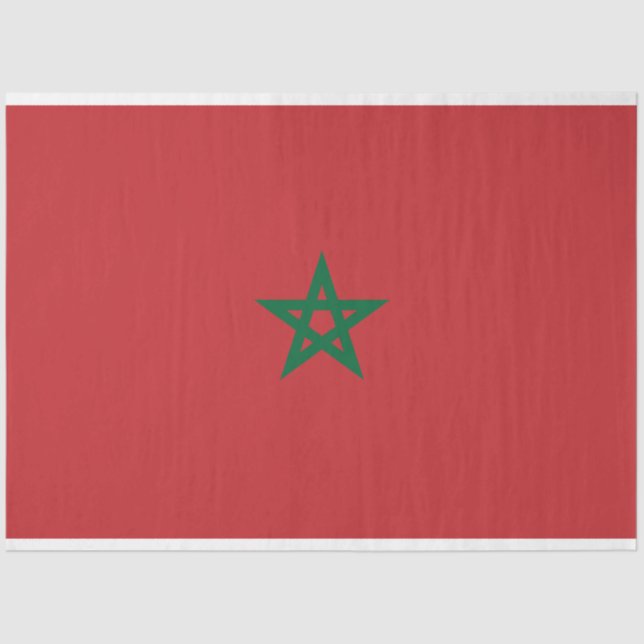 Flagge Marokkos Seidenpapier (Vorderseite)