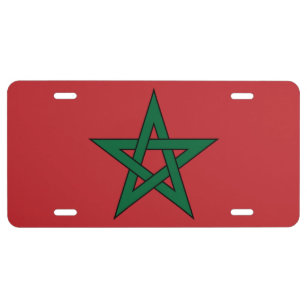 Flagge Marokkos US Nummernschild