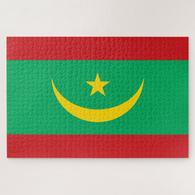 Flagge Mauretaniens (Horizontal)