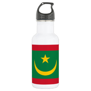 Flagge Mauretaniens Edelstahlflasche