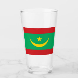 Flagge Mauretaniens Glas
