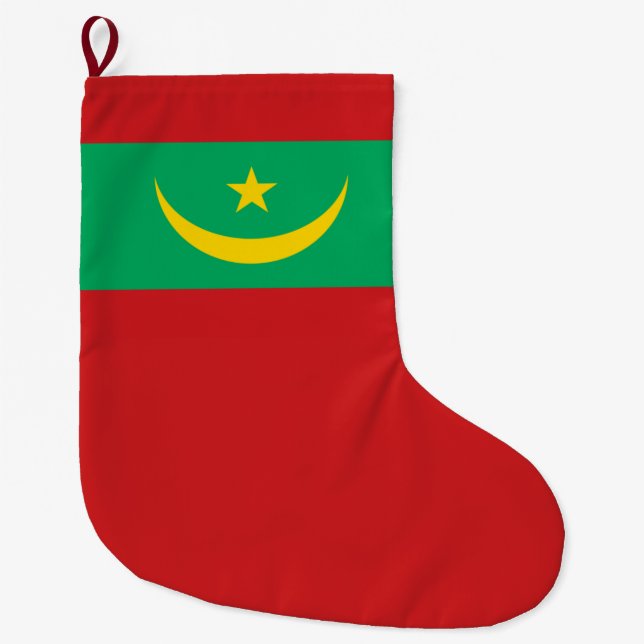 Flagge Mauretaniens Großer Weihnachtsstrumpf (Vorderseite)